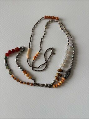 Silpada Sterling Silver “Spice Box” Necklace N2421 – Mixed Stone Beaded